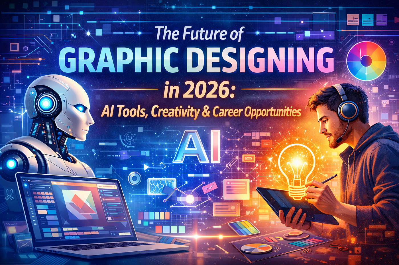 The Future of Graphic Designing in 2026: AI Tools, Creativity & Career Opportunities
