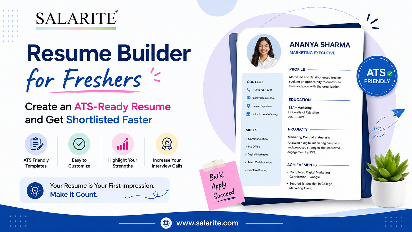 Resume Builder for Freshers: Create an ATS-Ready Resume and Get Shortlisted Faster