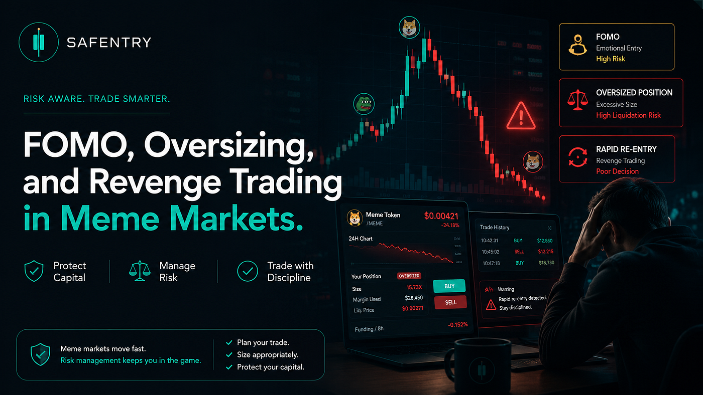 FOMO, Oversizing, and Revenge Trading in Meme Markets