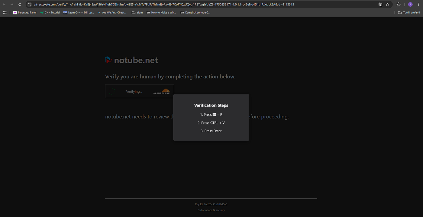 Reverse 3 stage ClickFix Malware