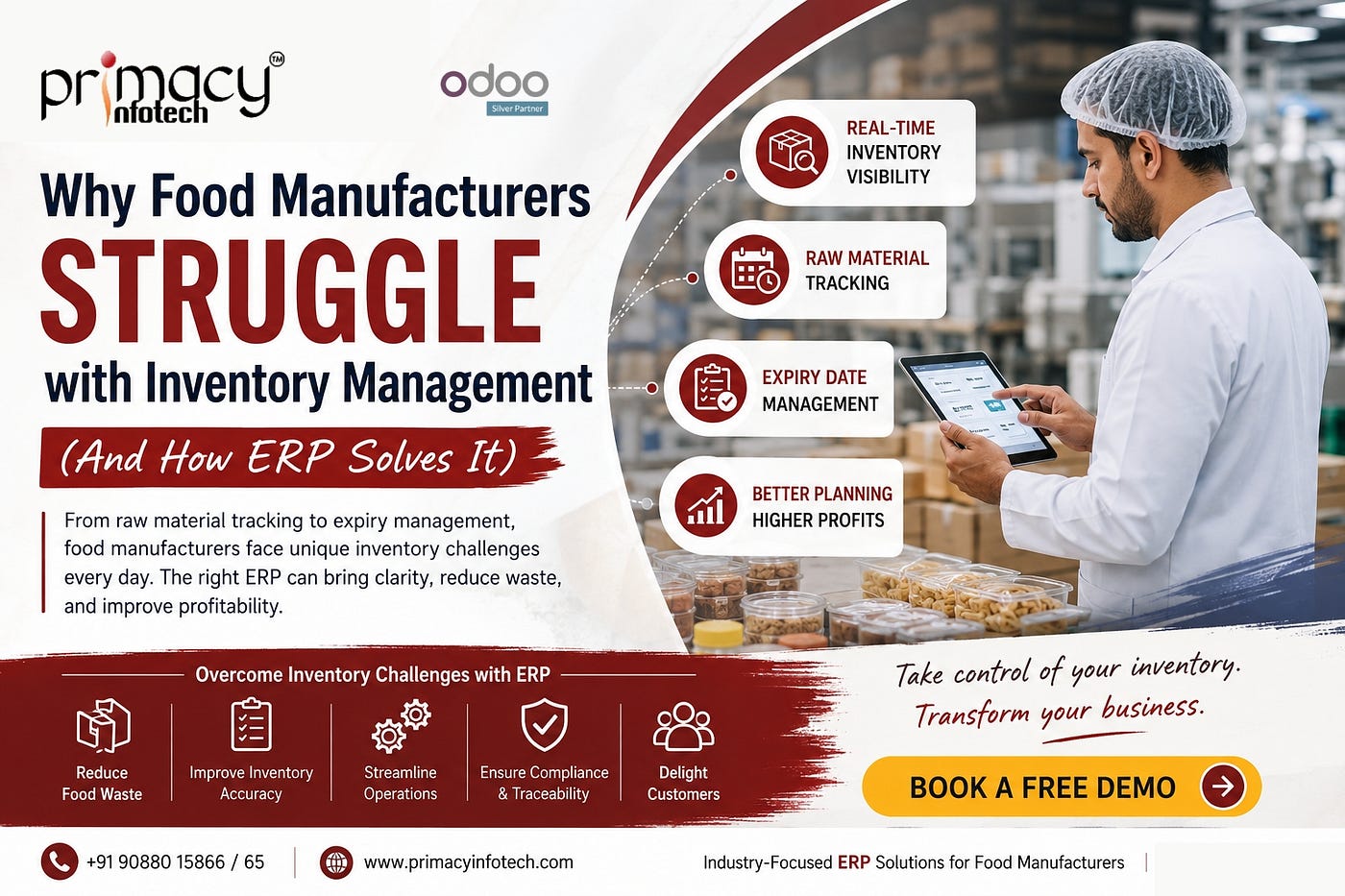 Why Food Manufacturers Struggle with Inventory Management (And How ERP Solves It)