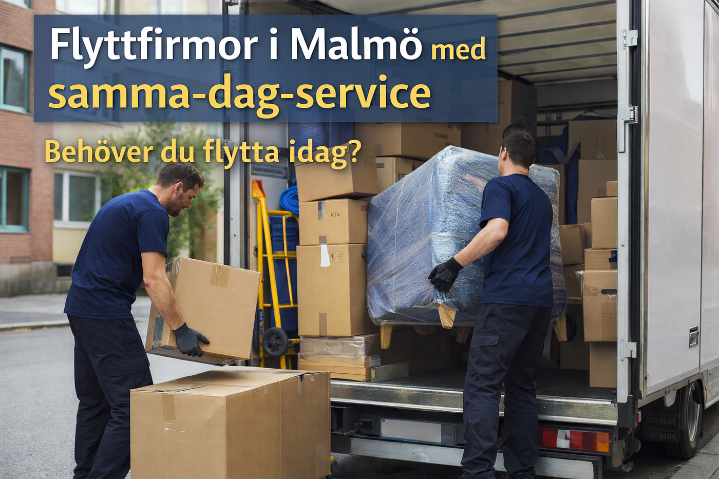 Vilka flyttfirmor i Malmö erbjuder samma-dag-service?