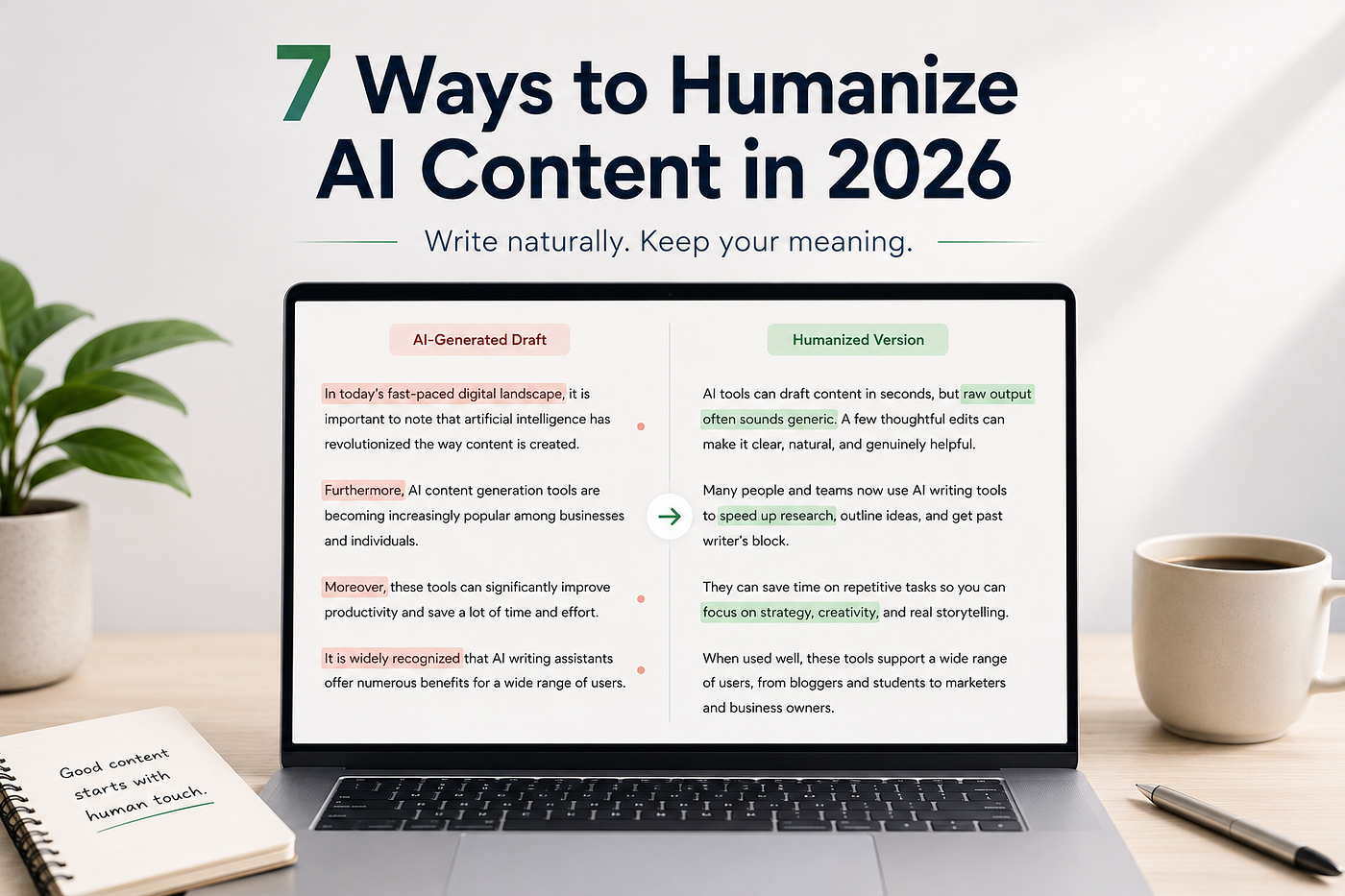 7 Ways to Humanize AI Content in 2026