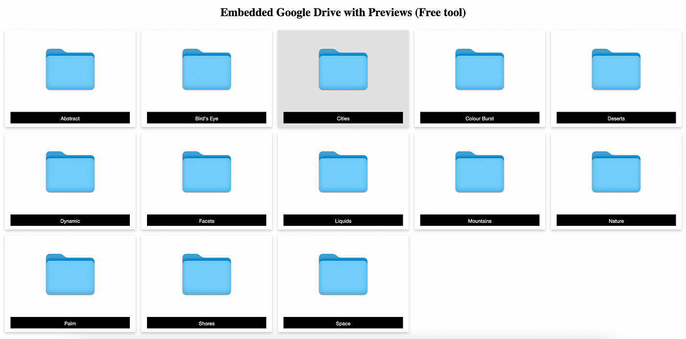 How to embed Google Drive folder/files (with navigation & preview) in  Wordpress or any other site for free | by Sumit Singh | Medium