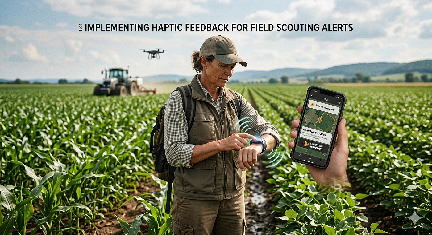 Implementing Haptic Feedback for Field Scouting Alerts