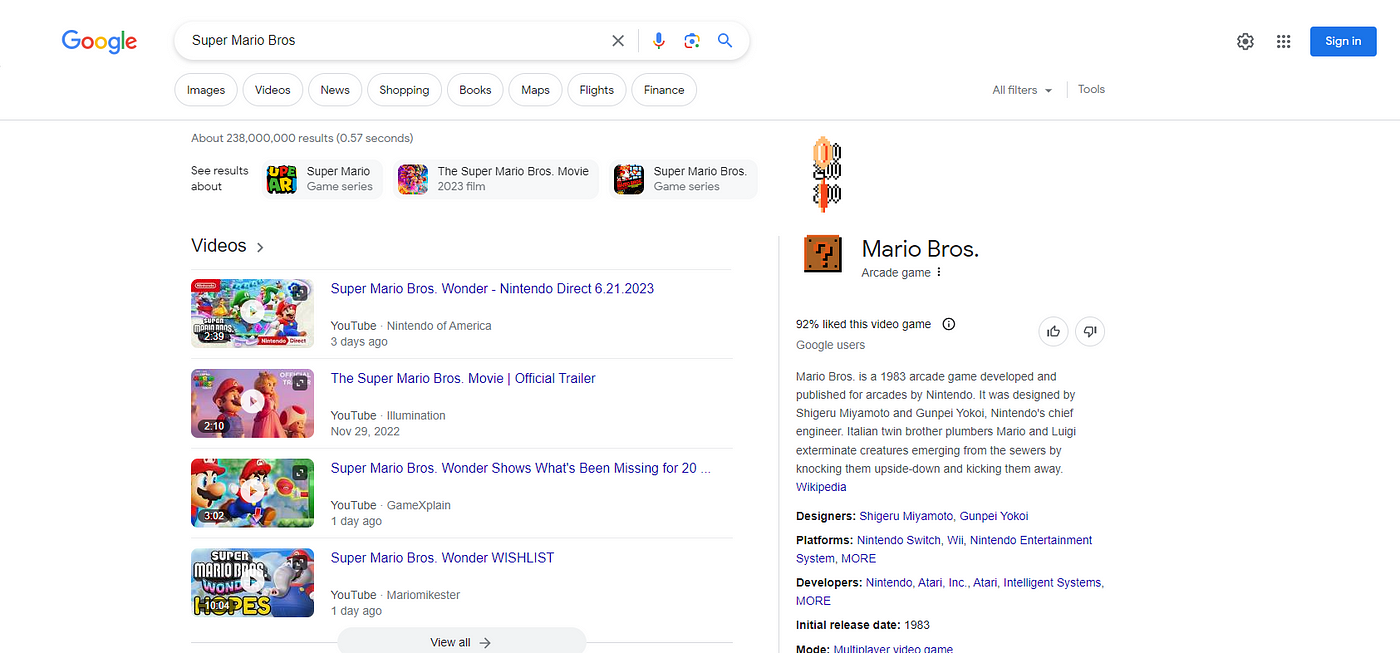 How To Find The Super Mario Bros. Google Search Easter Egg