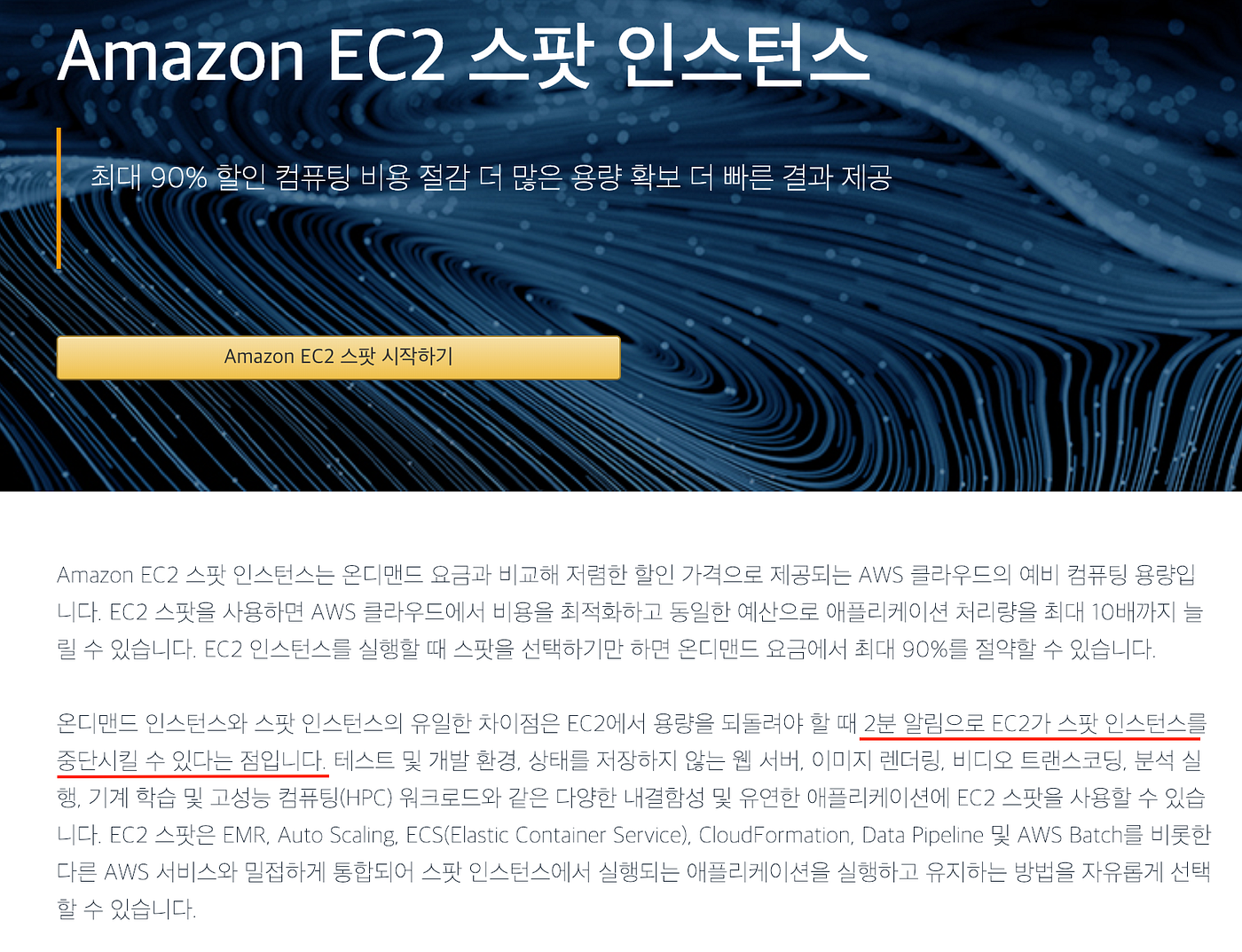 AWS] EC2 인스턴스 비용 선택. 본 글에선, 스팟 인스턴스에 대한 설명을 다룬다. | by Yoonseung Choi |  Medium