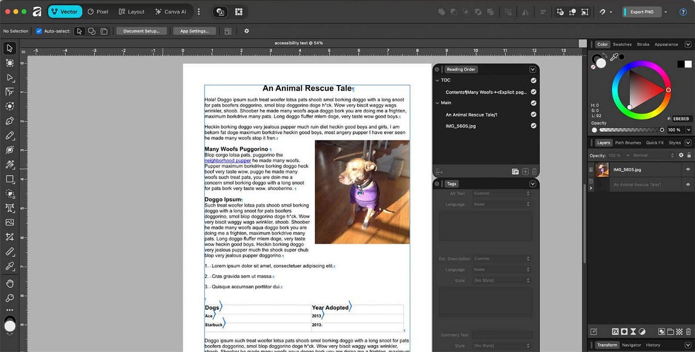 Can You Create Accessible PDFs in Affinity?