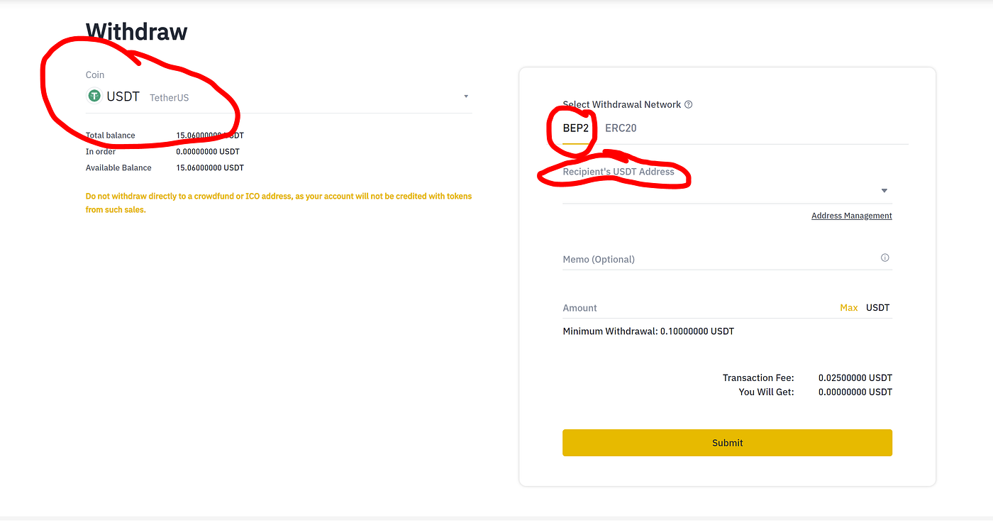 How did I: transfer crypto from Binance US to Binance Chain Wallet and  transfer between BC and BSC | by Yingqi Chen | Medium