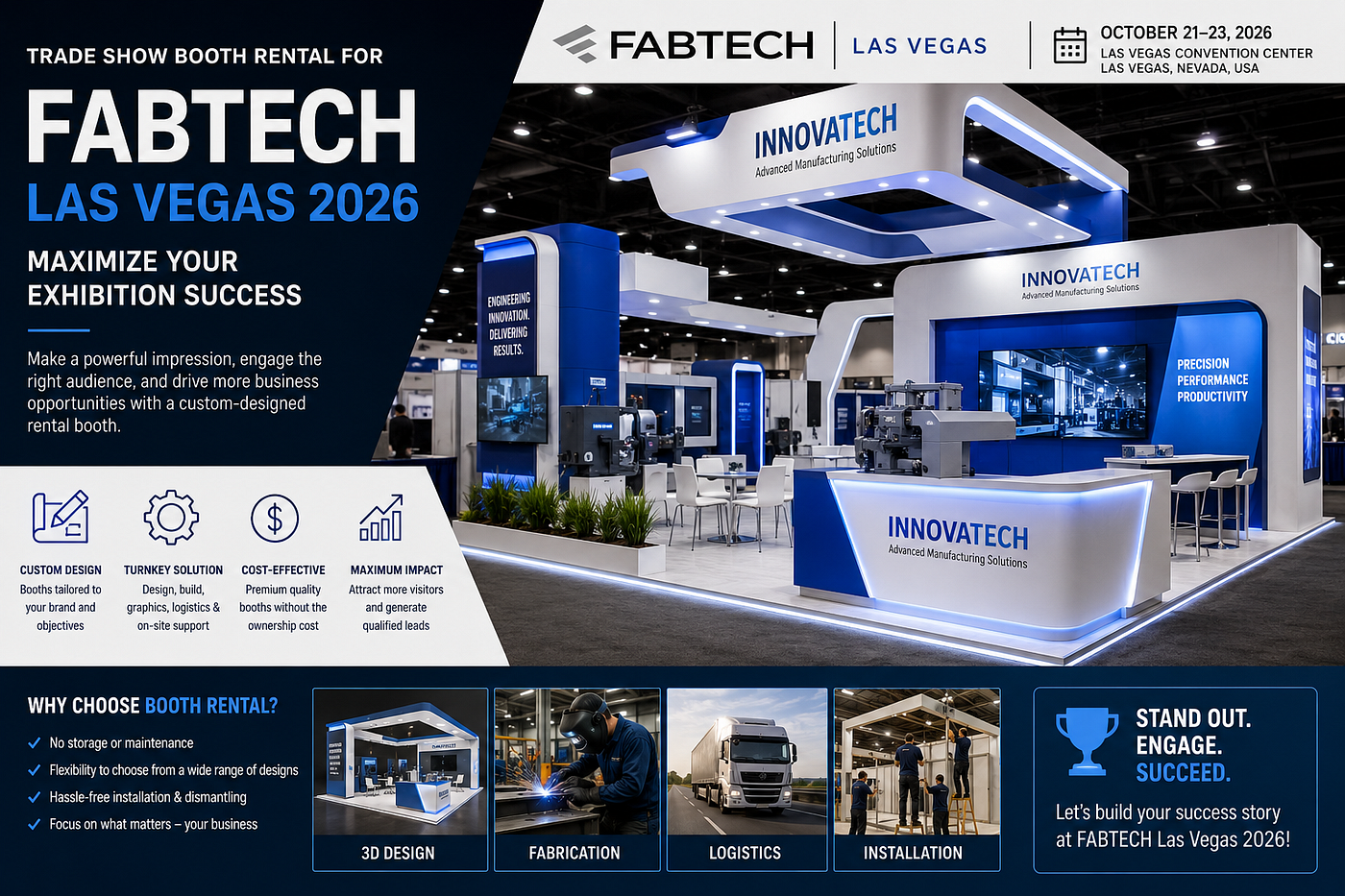 Trade Show Booth Rental for FABTECH Las Vegas 2026 | Maximize Your Exhibition Success
