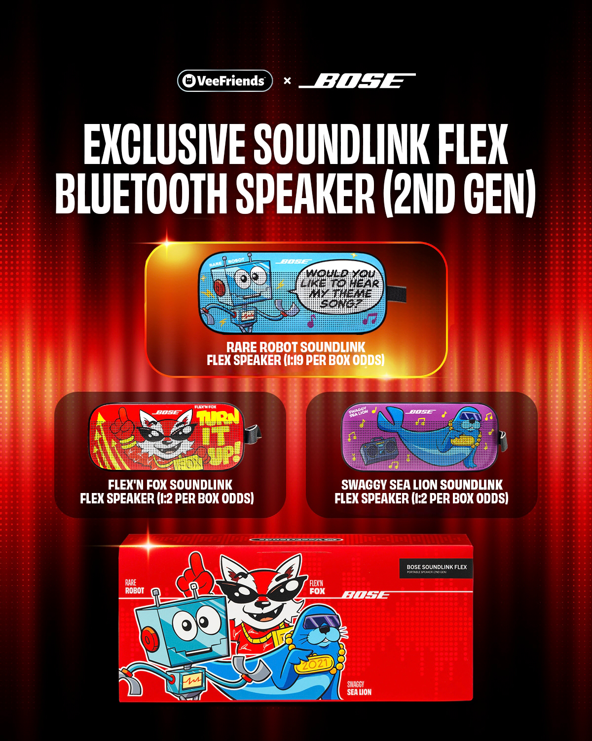 VeeFriends x Bose: Collectible Blind Box Speakers Drop 6/18