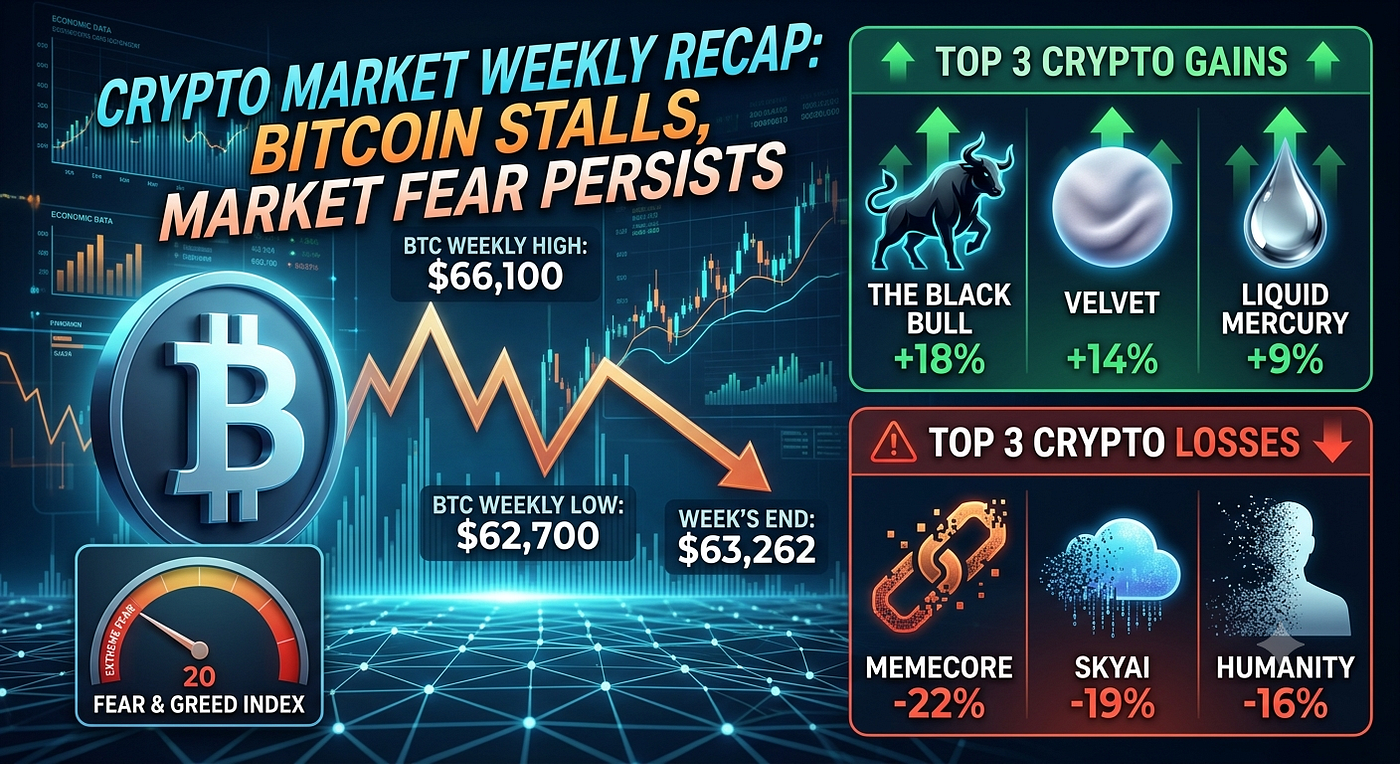 Crypto Market Weekly Update: Bitcoin Stalls Amid Extreme Fear and Economic Pressure