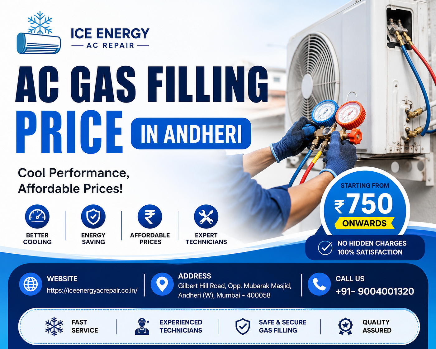 AC Gas Filling Price in Andheri: What You Should Actually Expect to Pay