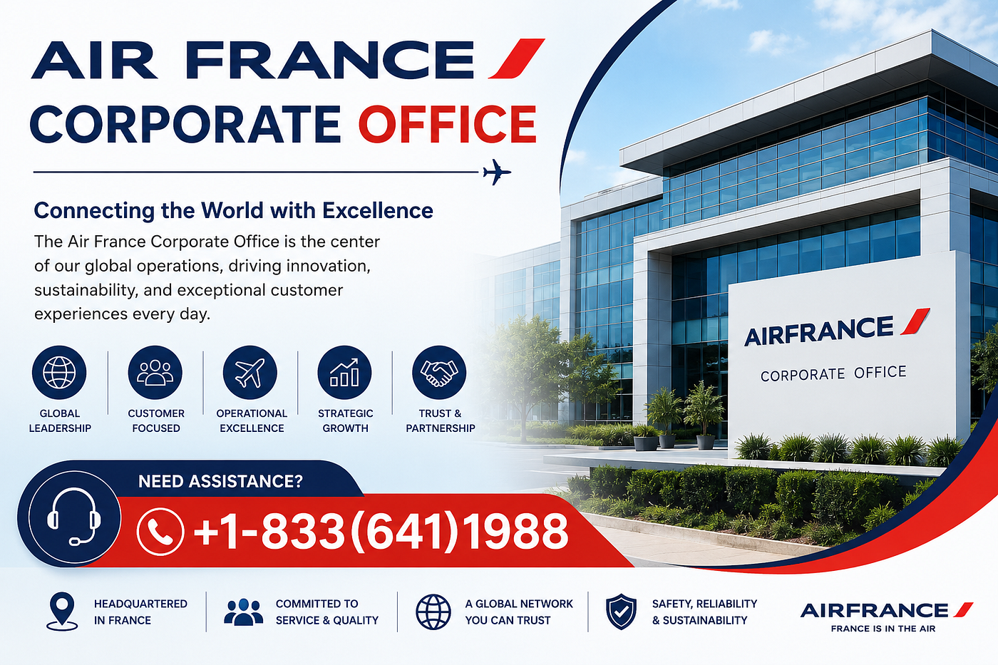 +1–833(641)1988 Air France Corporate Office