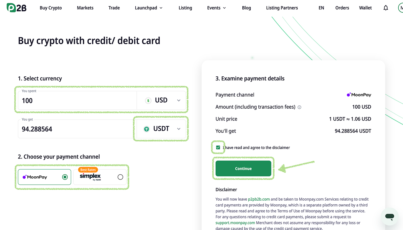 USDTの買い方(P2B) - xWIN.Finance - Medium