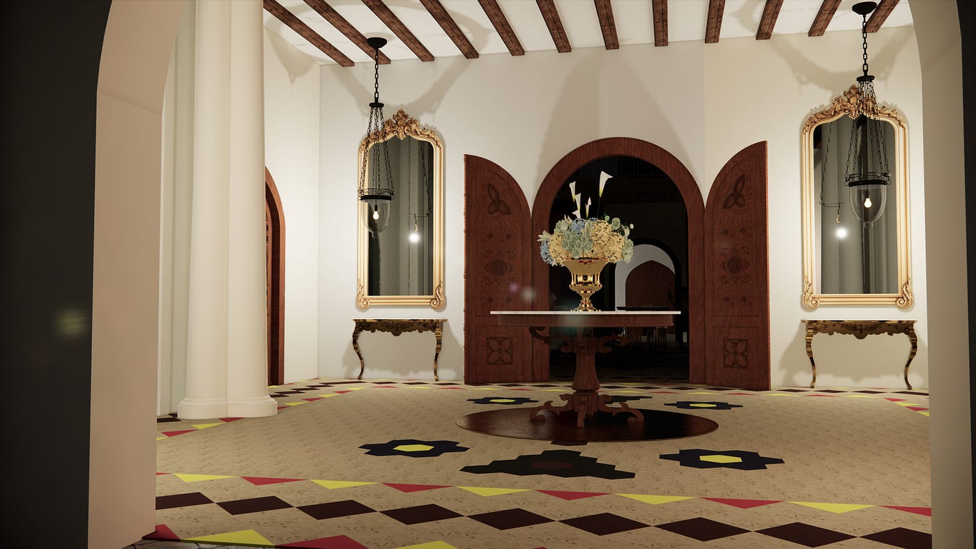 Desain Interior Entry Hall Rumah Raden Saleh-Cikini: Sebuah desain yang memperkuat identitas…