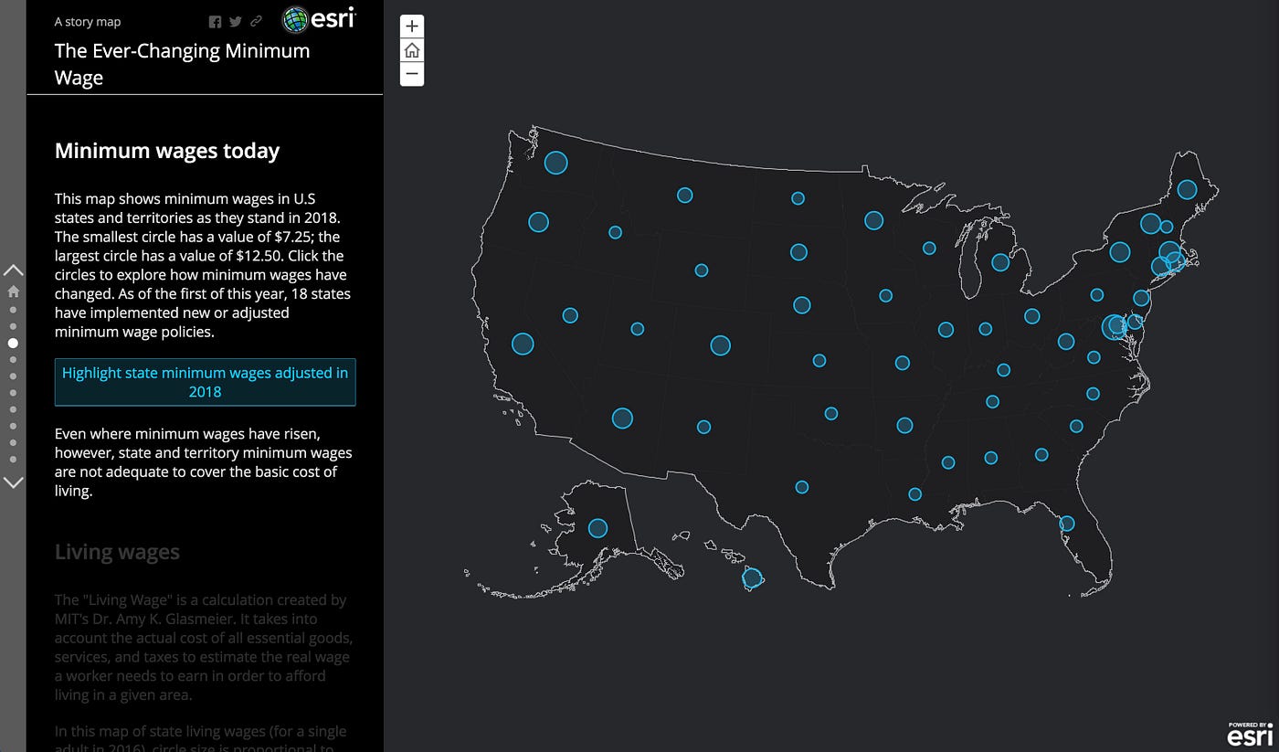 More story action button styles for classic stories | by Owen Evans |  Classic Esri Story Maps Developers' Corner | Medium