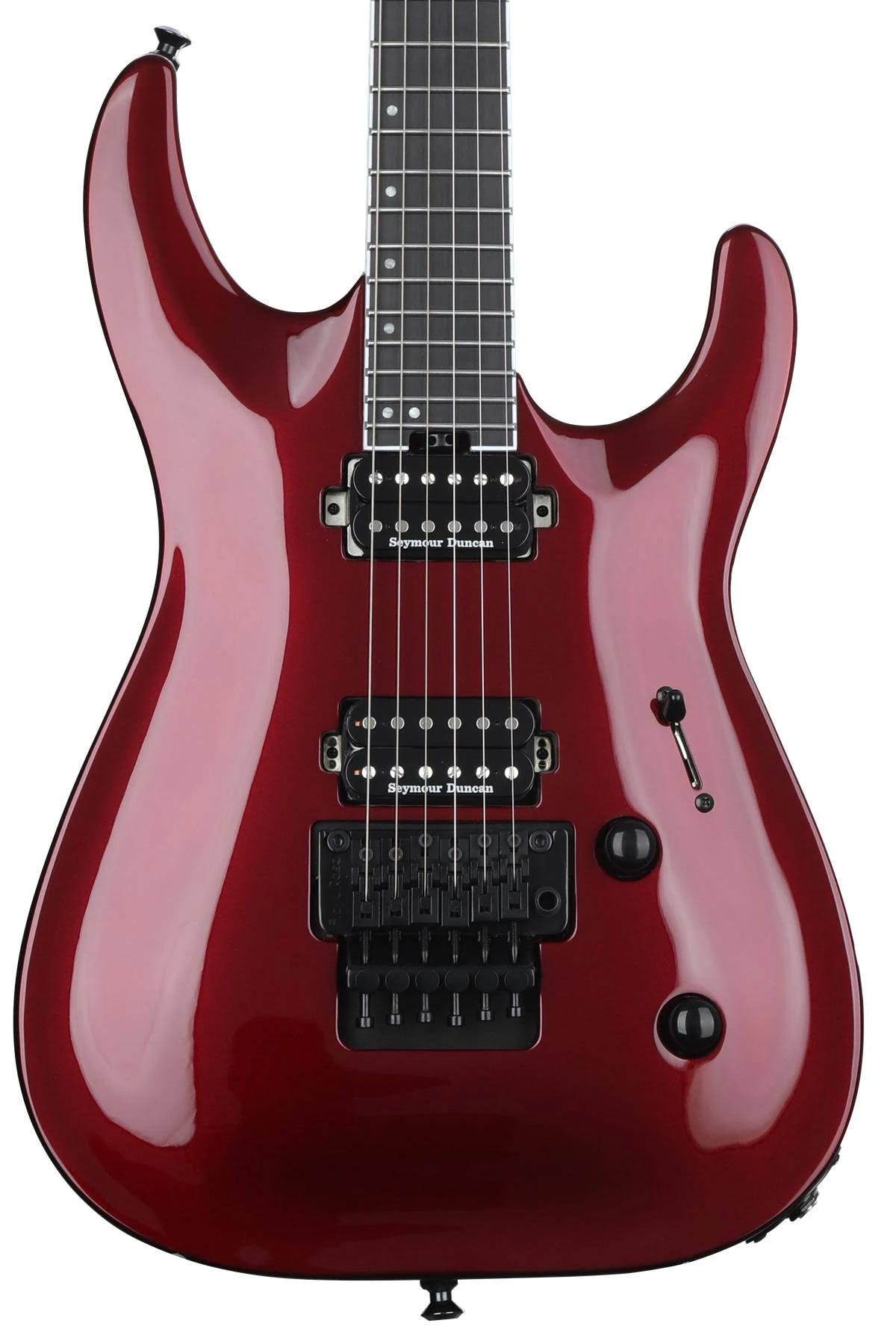 Jackson JS34Q Dinky DKAM Electric Guitars Transparent Red