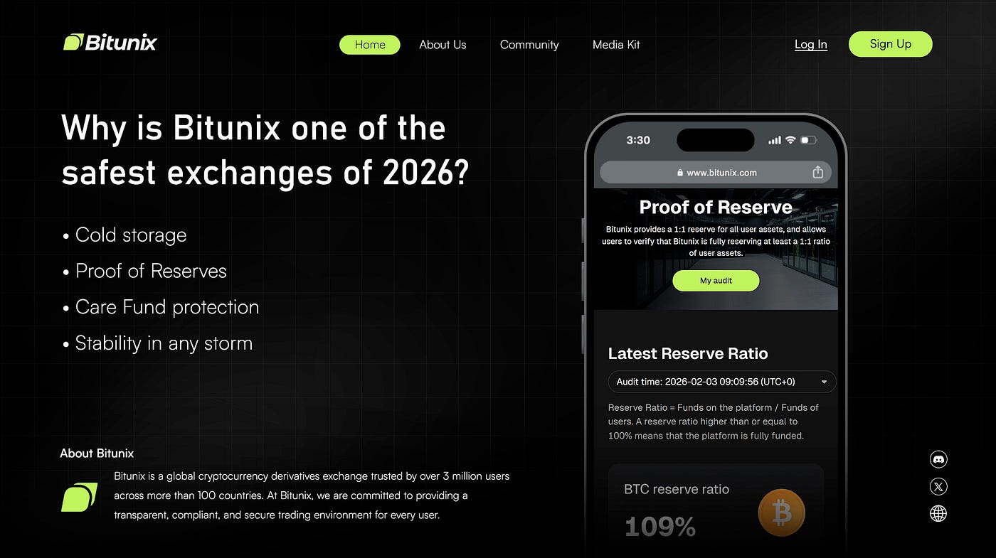 ПОЧЕМУ BITUNIX ОДНА ИЗ САМЫХ БЕЗОПАСНЫХ БИРЖ 2026 ГОДА?