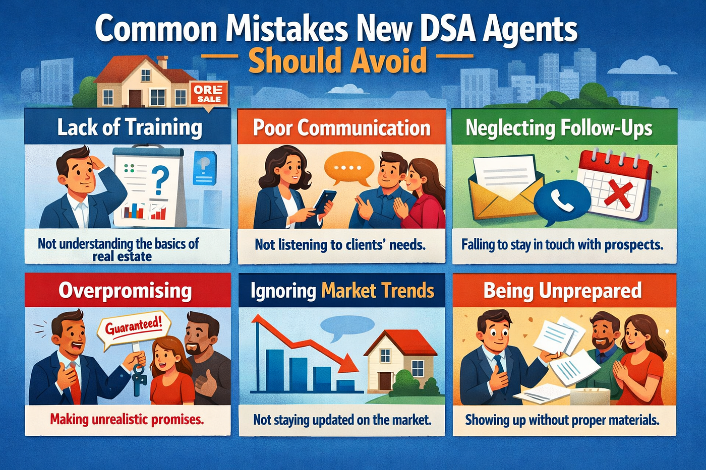 Common Mistakes New DSA Agents Should Avoid