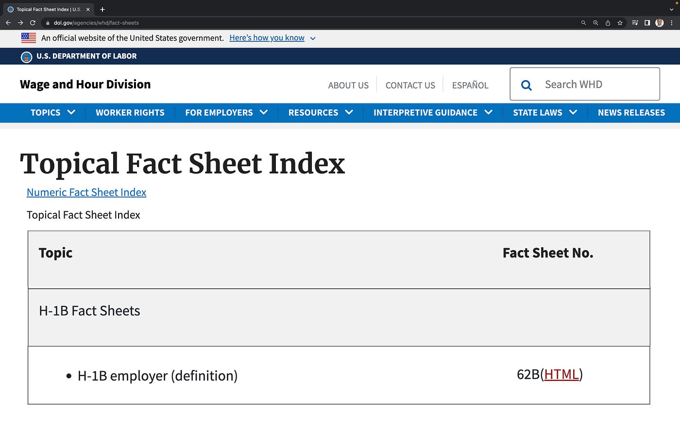 WHD Fact Sheets  U.S. Department of Labor