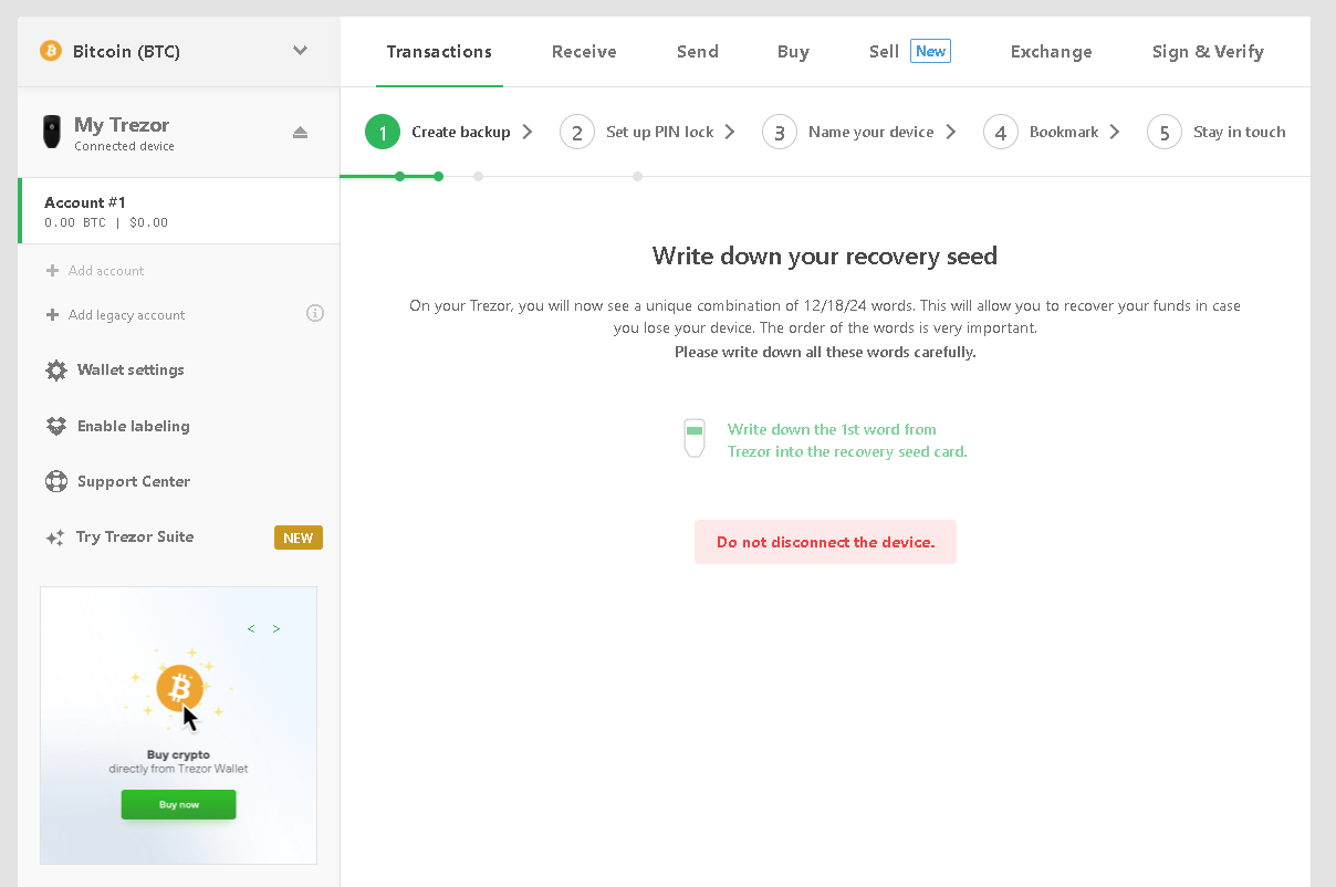 How to set up a Trezor. If you have enough Bitcoin where you… | by Raymond  Durk | Medium