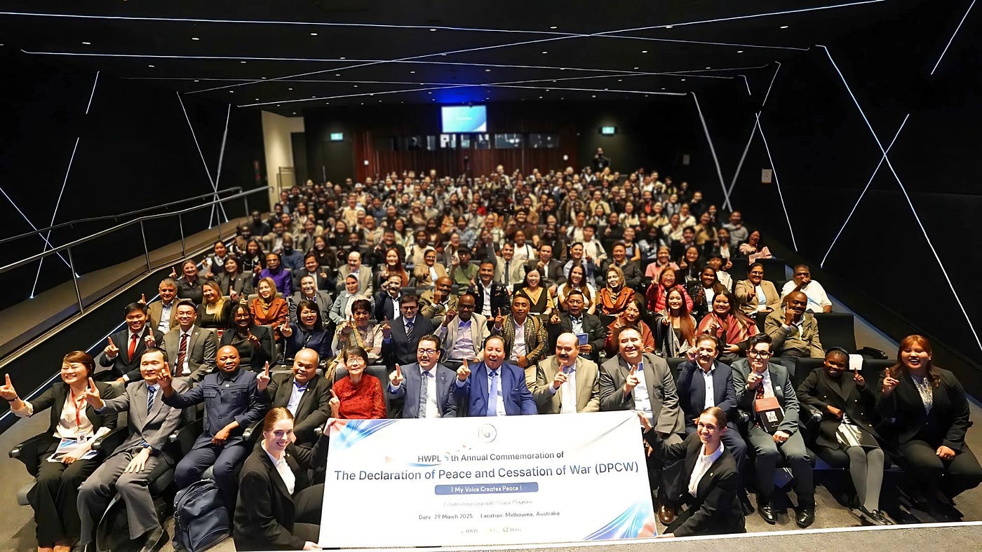 Australia and 92 Countries commemorate the Proclamation of the Declaration of Peace and Cessation…