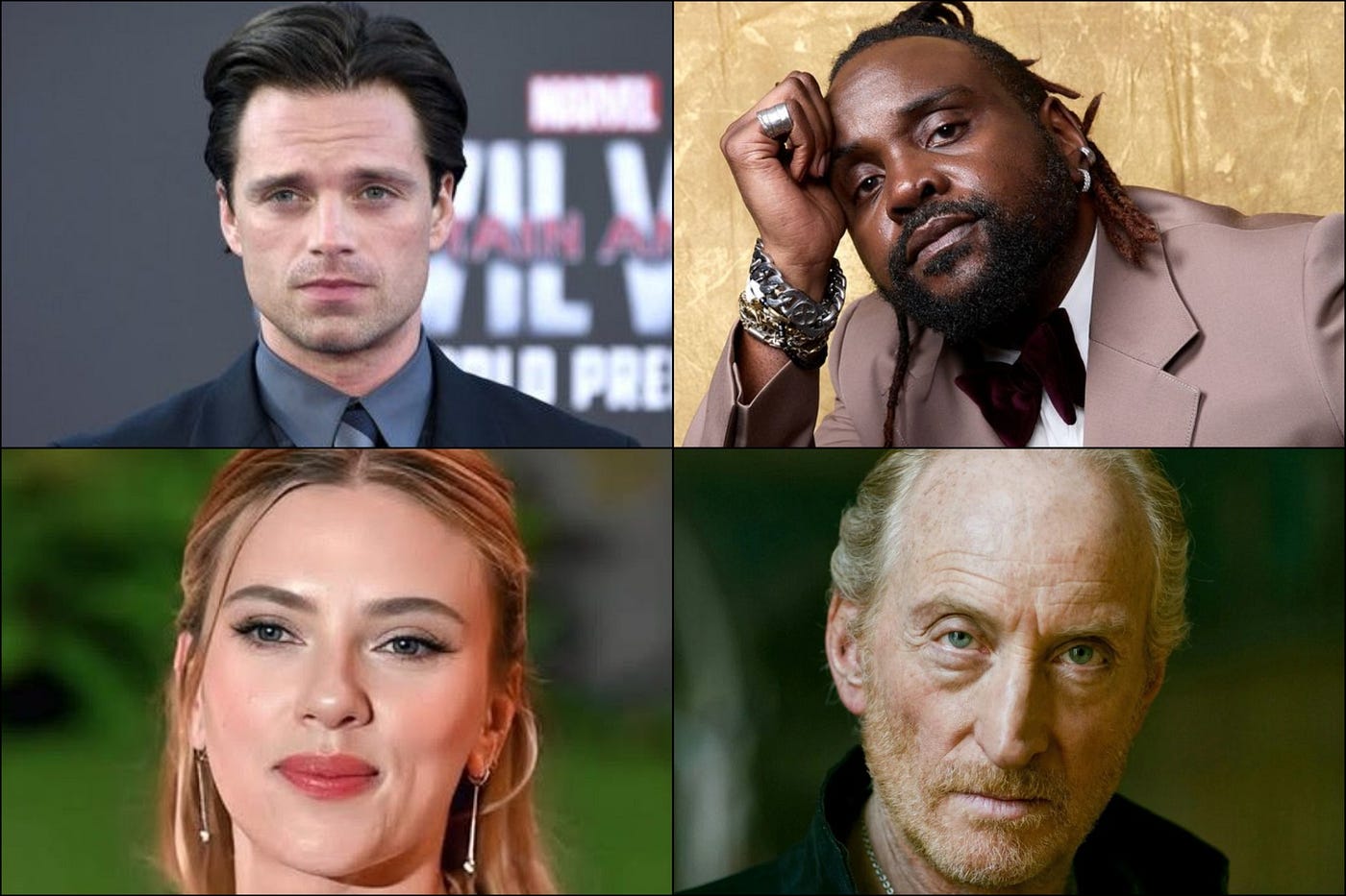Sebastian Stan, Brian Tyree Henry, Scarlett Johansson, and Charles Dance — The Batman: Part II cast