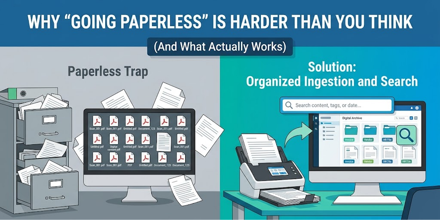 Why “Going Paperless” is Harder Than You Think (And What Actually Works)