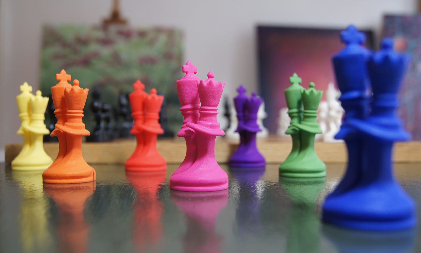 A chess game that makes love not war, by Per Fischer