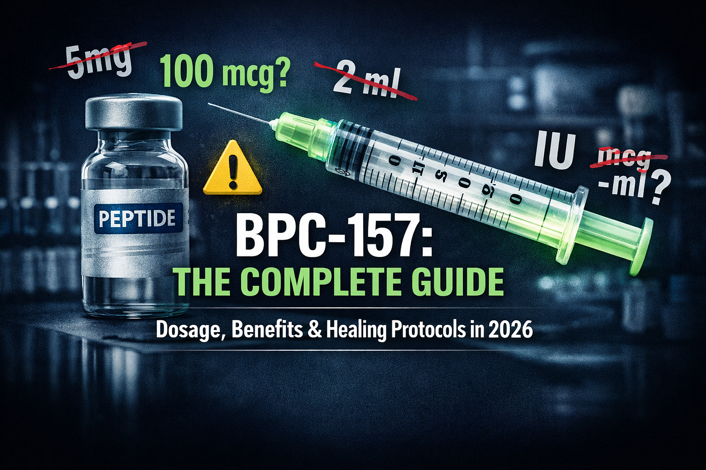 BPC-157: The Complete Guide to Dosage, Benefits, and Healing Protocols in 2026