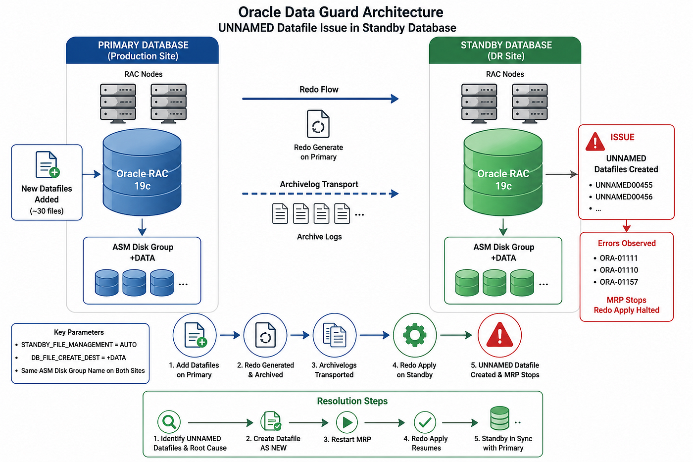 Understanding UNNAMED Datafile Issues in Oracle Data Guard Standby Database