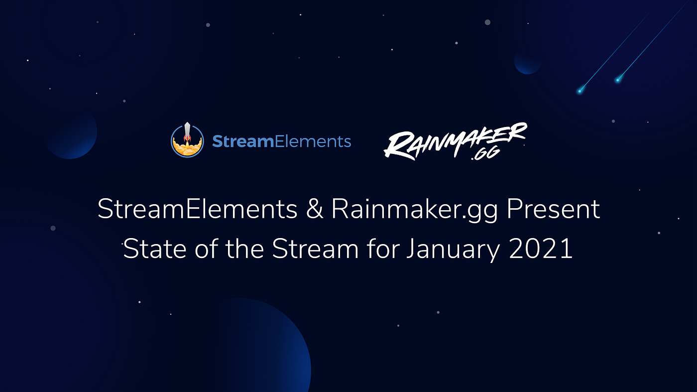 State of the Stream for January 2021: Record highs for Twitch and Facebook  Gaming, Rust rises to the top, and Music continues to grow | by Chase |  StreamElements - Legendary Content
