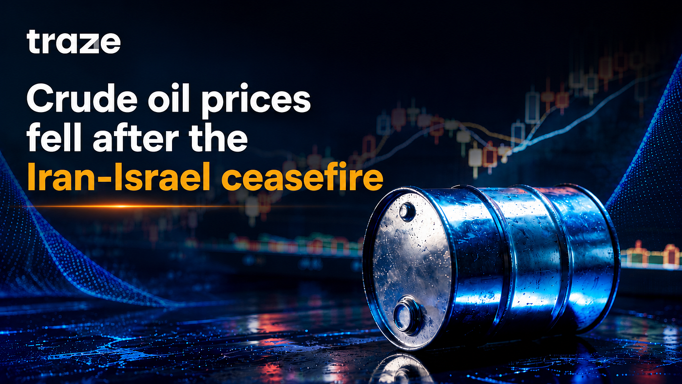 Crude Oil Prices Fell After the Iran-Israel Ceasefire: What It Means for Forex Traders