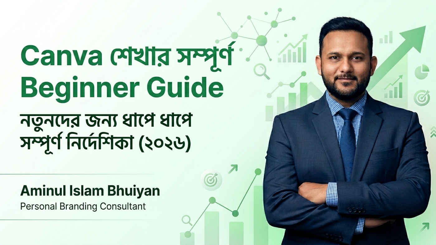 Canva শেখার সম্পূর্ণ Beginner Guide: নতুনদের জন্য ধাপে ধাপে সম্পূর্ণ নির্দেশিকা (২০২৬)