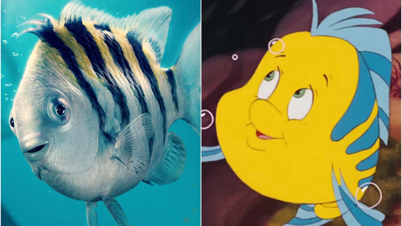 AI Artist Redesigns Flounder 🐠 in Disney's Live-Action Movie “The Little  Mermaid” 🧜🏾‍♀️ | by Jim the AI Whisperer | Medium
