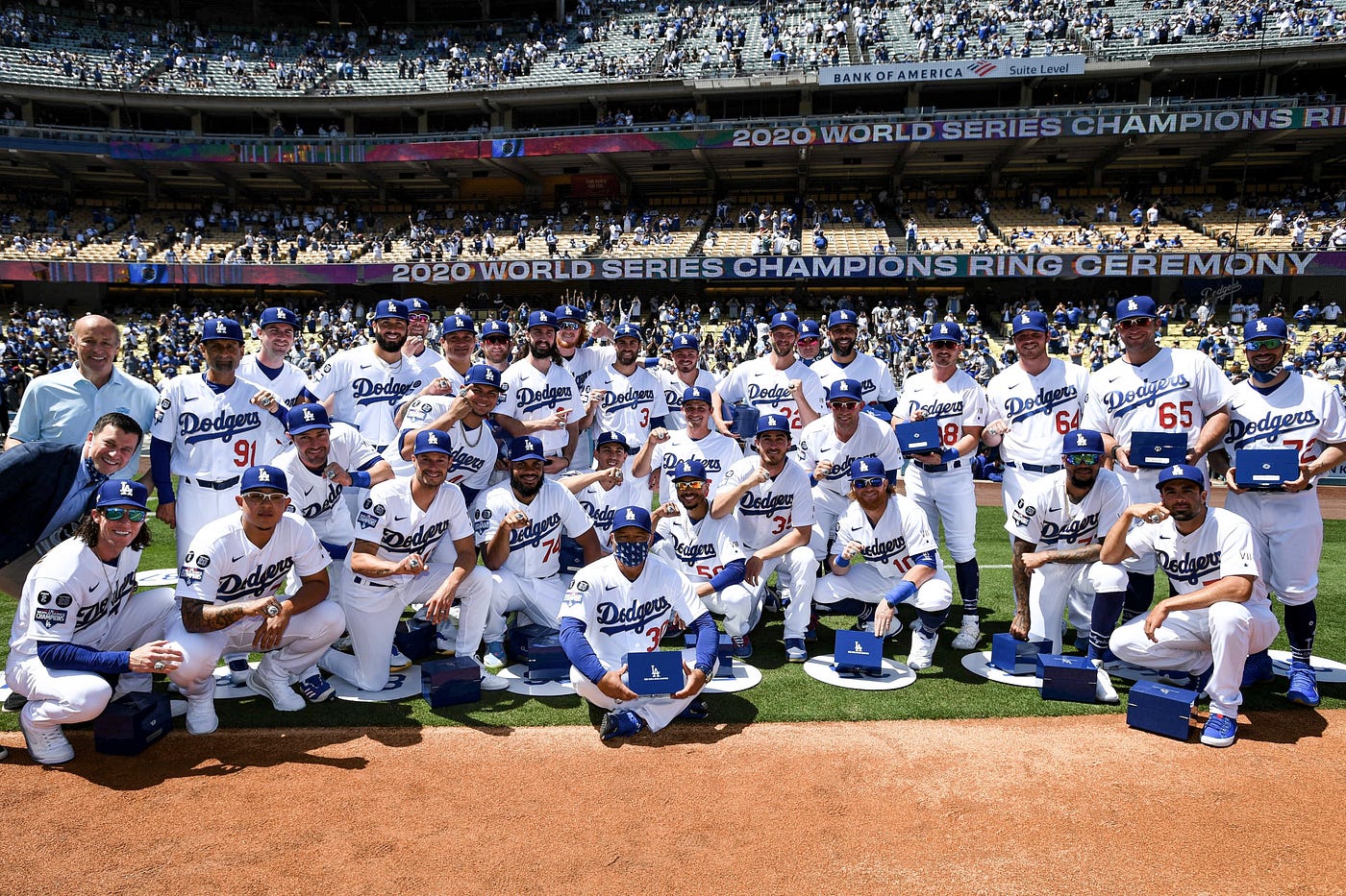 Dodgers receive their 2020 World Series rings