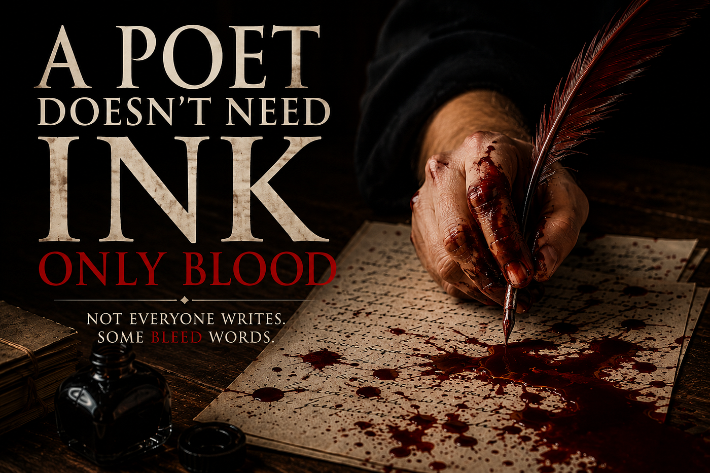 A Poet Doesn’t Need Ink Only Blood