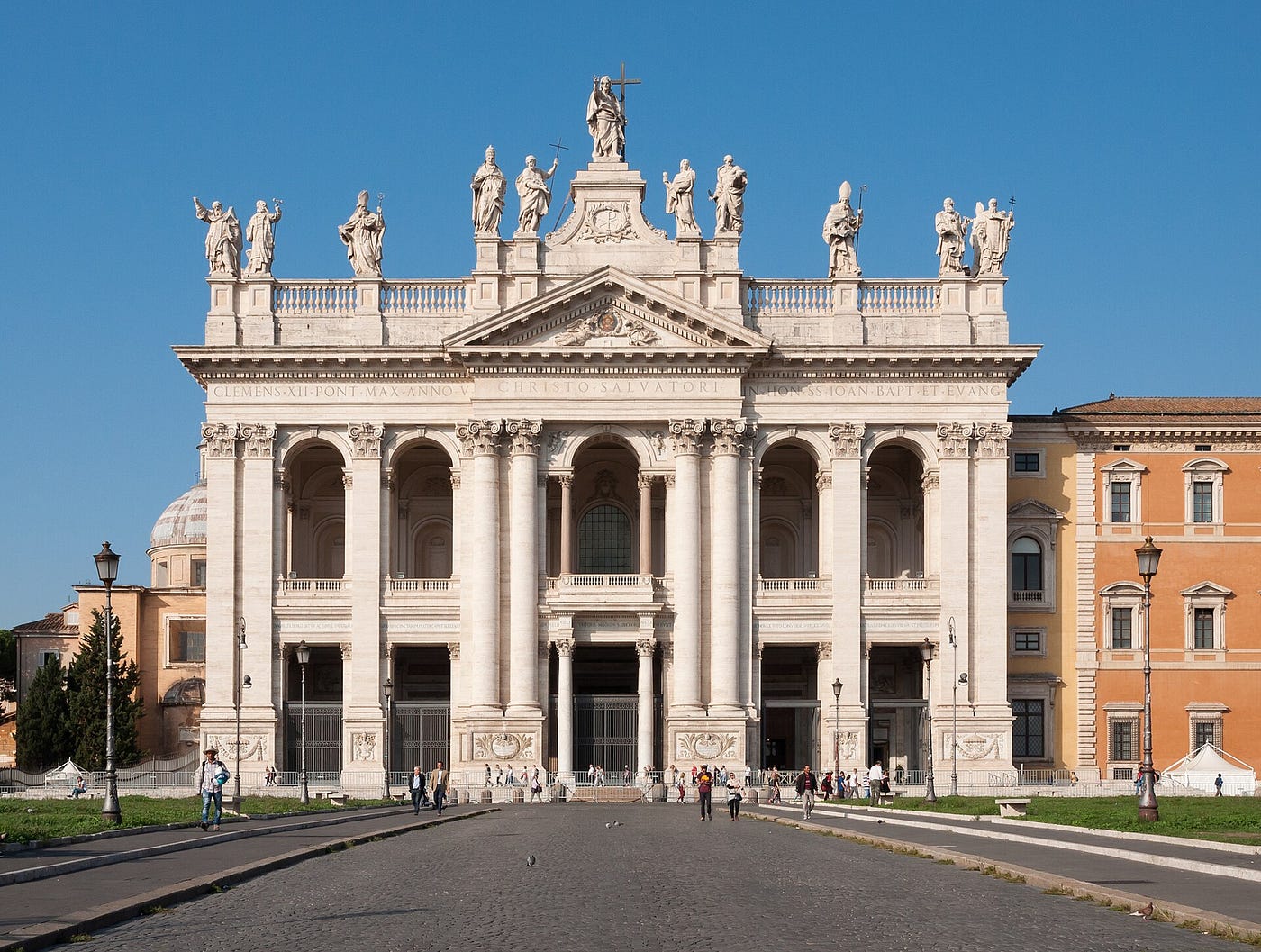Basilica of St. John Lateran, Rome (Wikimedia Commons, public domain photograph).