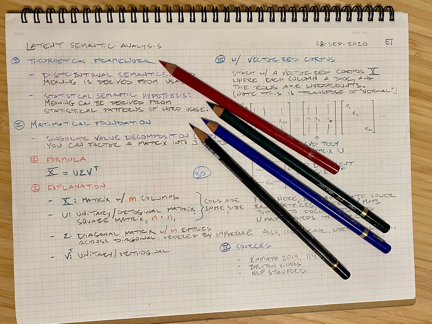 Latent semantic analysis