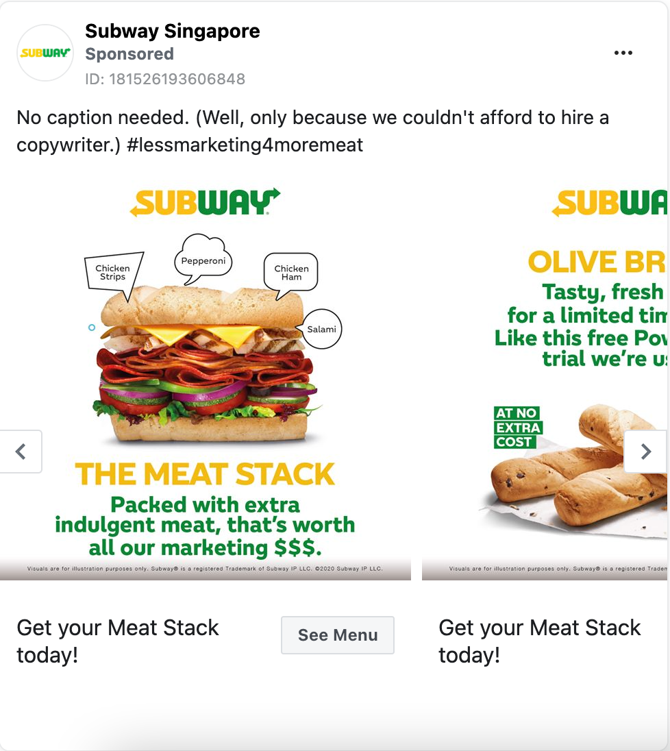 Subway Marketing  Direction in Truth