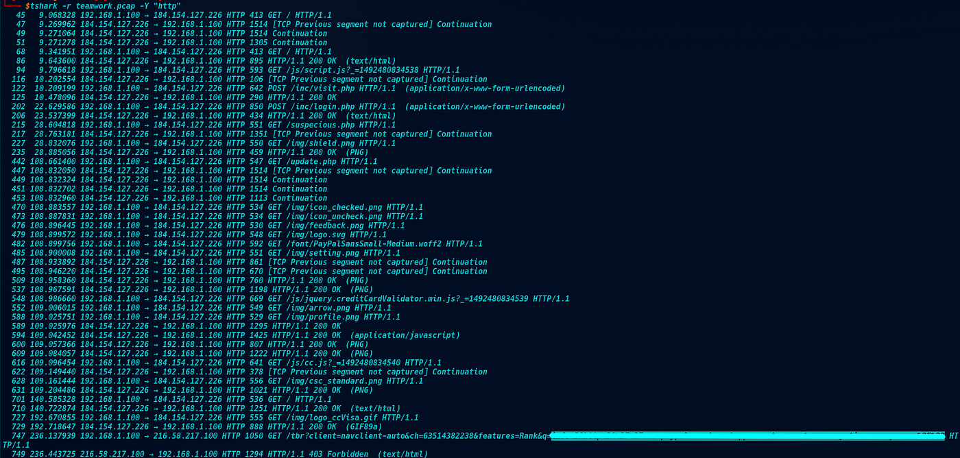TShark Challenge I — Write-Up