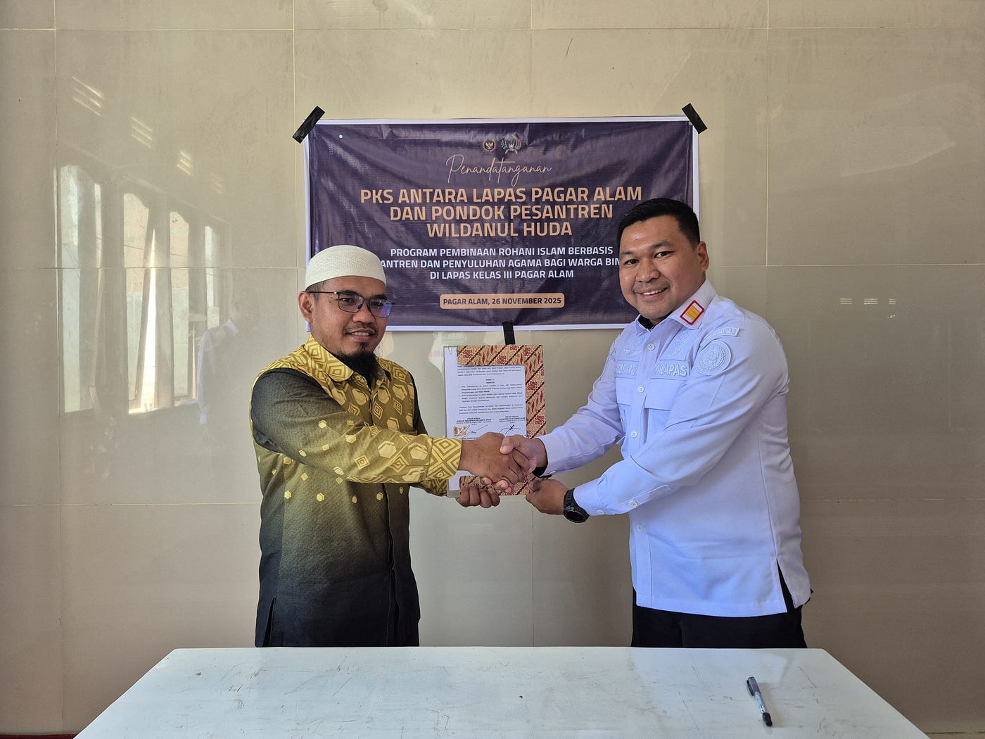 Lapas Pagar Alam Jalin Kerjasama dengan Ponpes Wildanul Huda untuk Program Pembinaan Berbasis…