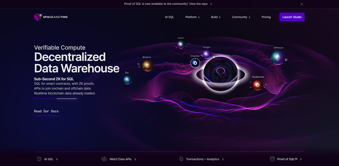 Time to research: Space and Time. Space and Time (SxT) is the verifiable… |  by ginoongbakulaw | Beyond the Crypto Horizon | Medium