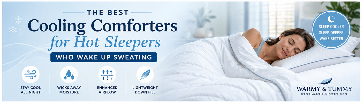 The Best Cooling Comforters for Hot Sleepers Who Wake Up Sweating