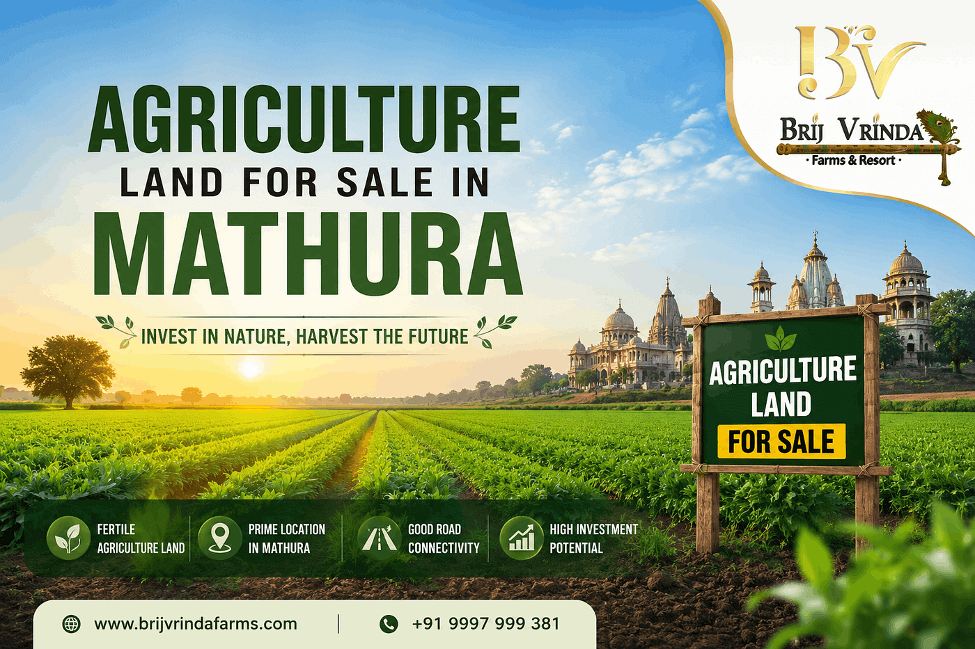 Why Smart Investors Are Quietly Buying Agricultural Land Near Mathura in 2026