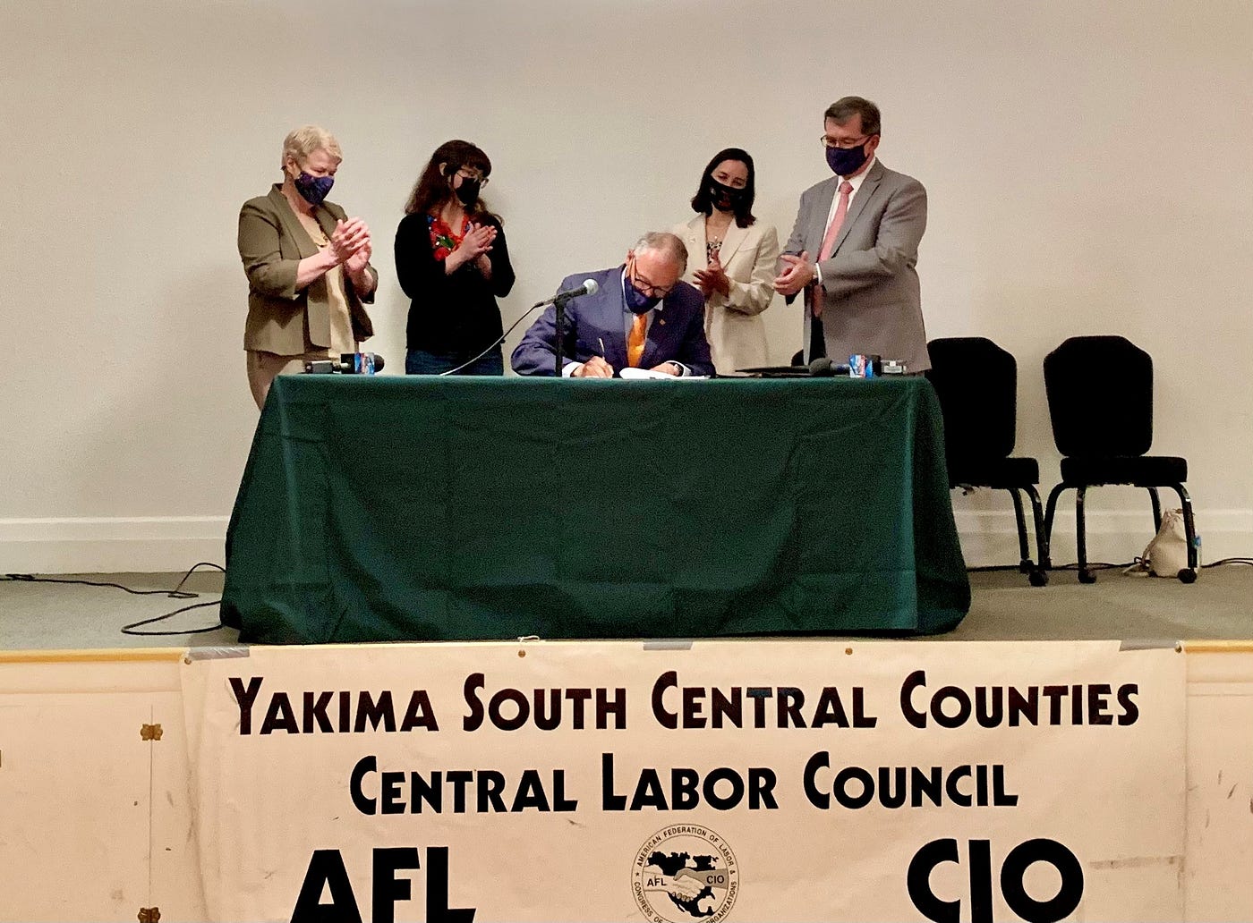 Inslee signs worker protection legislative package in Yakima by WA Governors Office Washington State Governors Office Medium