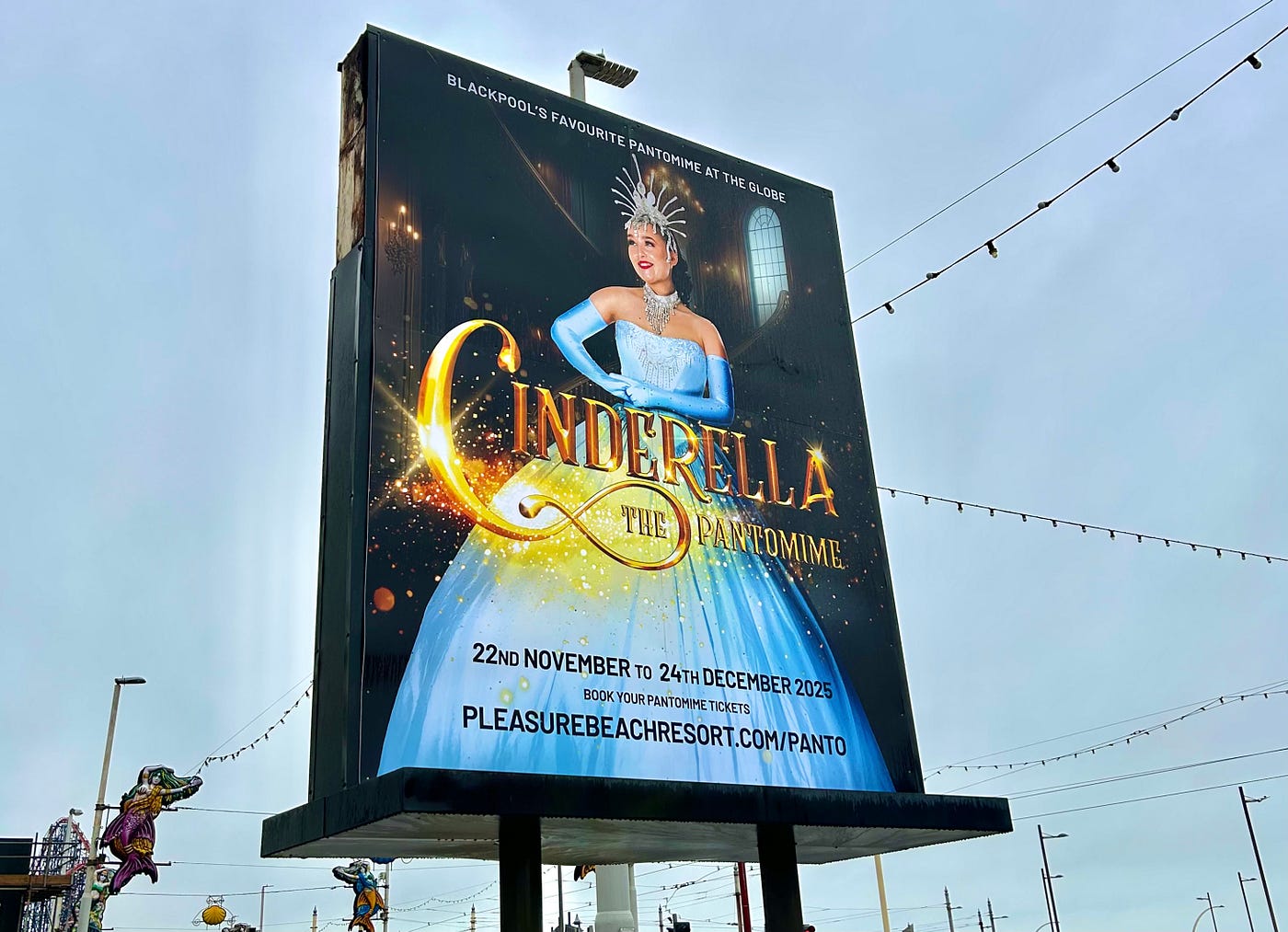 Cinderella goes to the Blackpool Pleasure Beach ball — Pantomime review