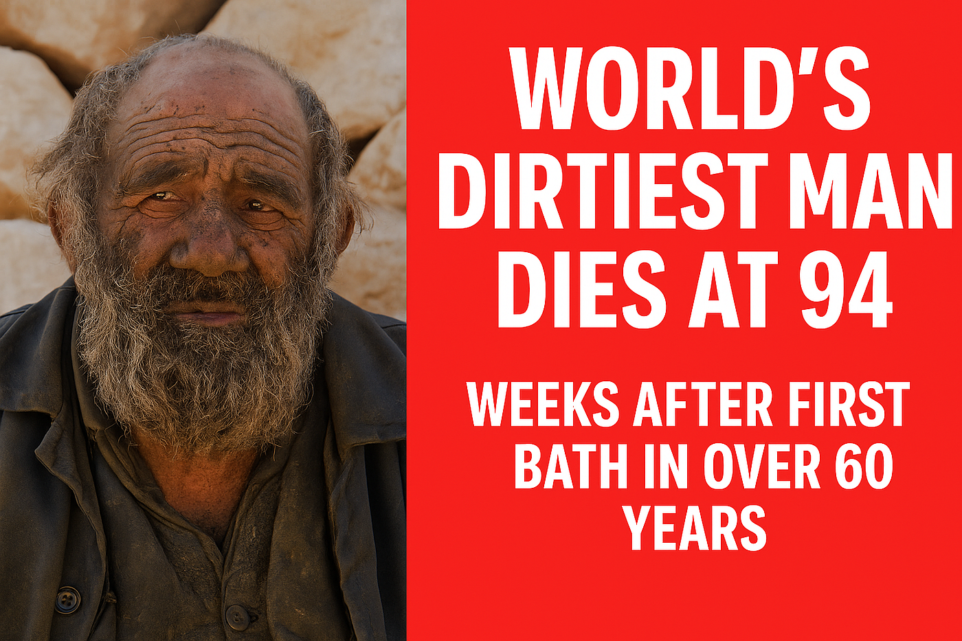 Amou Haji — World’s Dirtiest Man