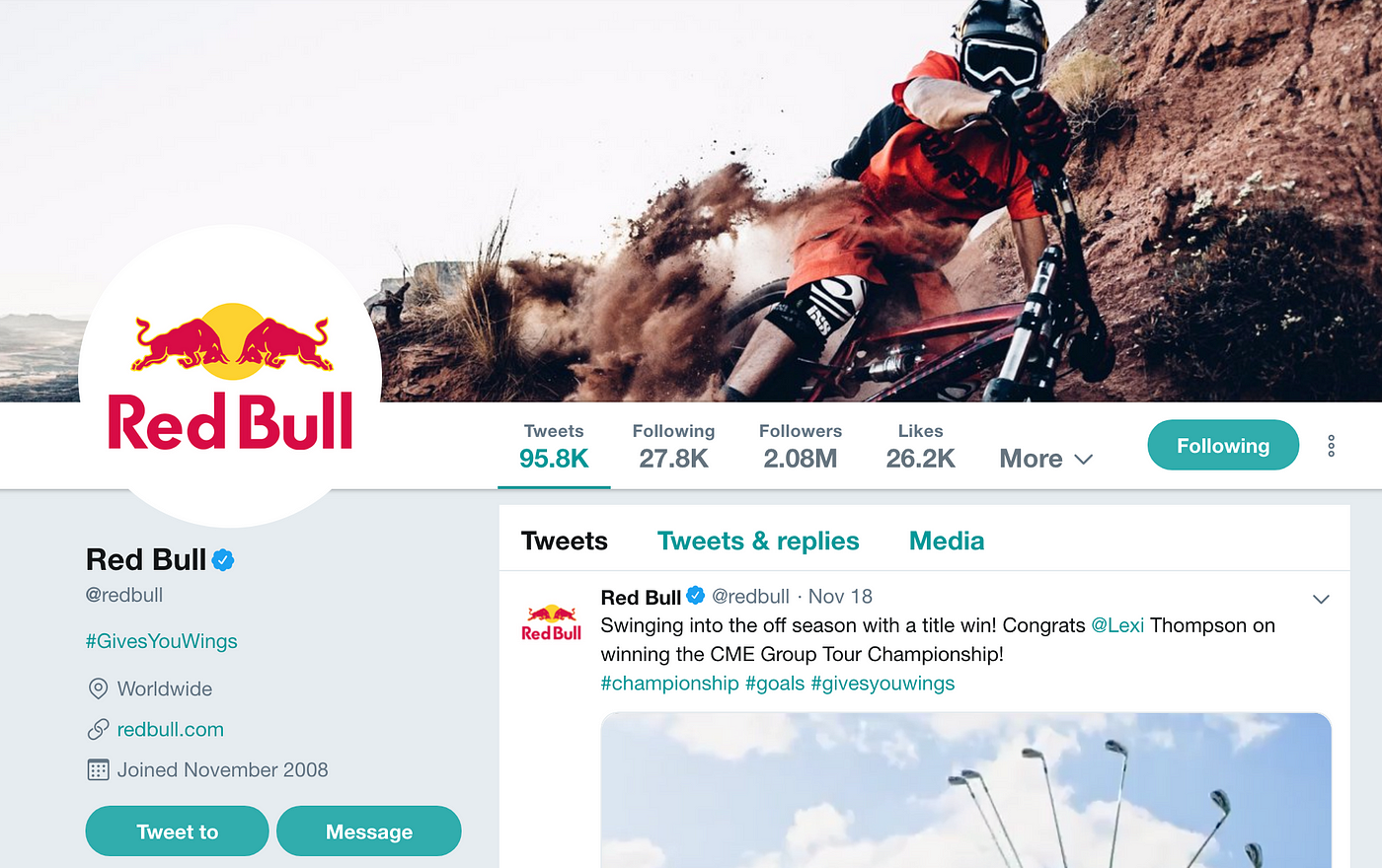 Blog Post #2: The Success of Red Bull's Social Media Platforms | by Maddie E | Medium